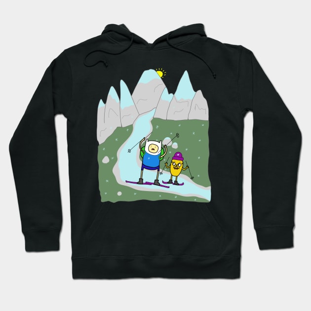 Finn and Jake Hoodie by soondoock